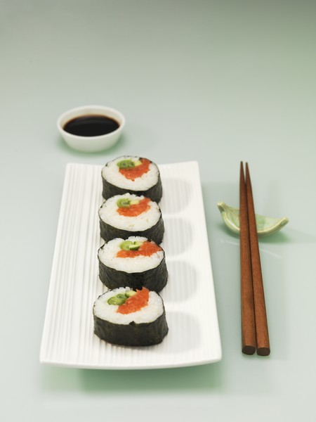 Smoked Salmon Sushi